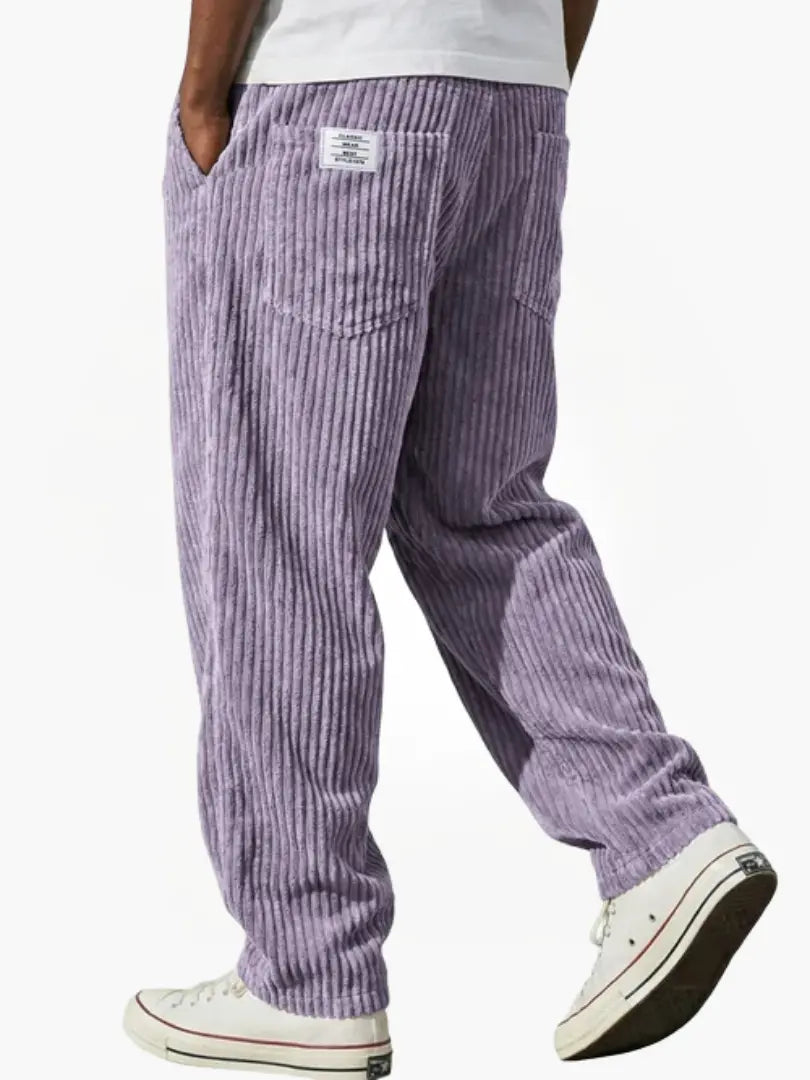 Lars | Pantaloni a Coste con Vita Elasticizzata