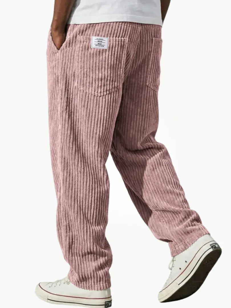 Lars | Pantaloni a Coste con Vita Elasticizzata