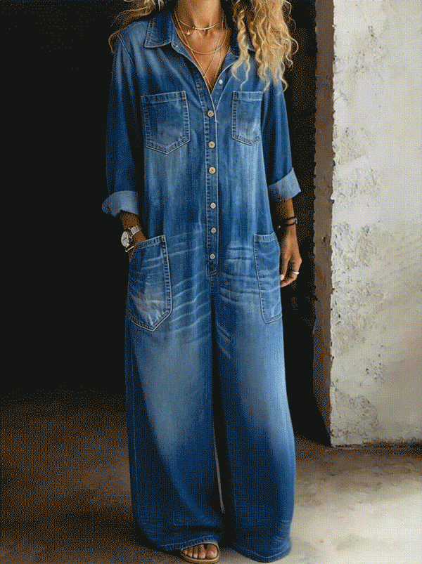 BEATRICE LUCCA | LENA SALOPETTE CASUAL IN DENIM DA DONNA