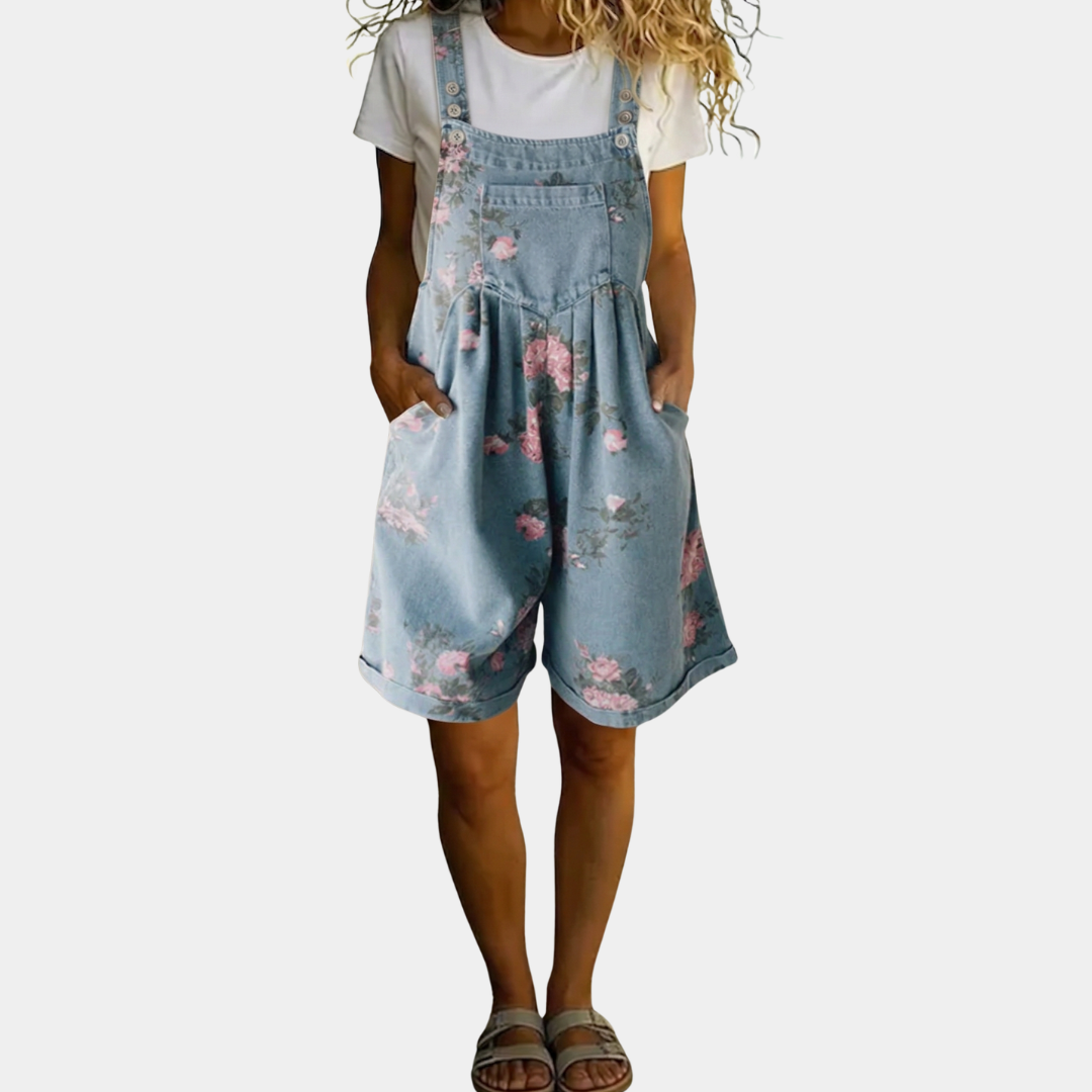 BEATRICE LUCCA | JUDY SALOPETTE IN DENIM LAVATO VINTAGE DA DONNA