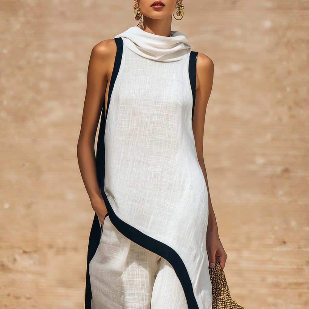 BEATRICE LUCCA | JOVANNE COMPLETO LINO ELEGANTE