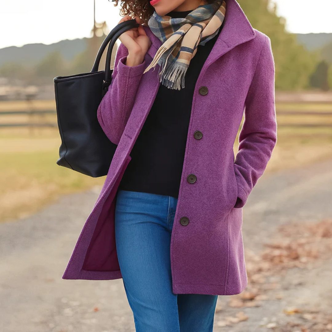 Aurora | Cappotto Classico in Panno con Sciarpa Coordinata in Omaggio