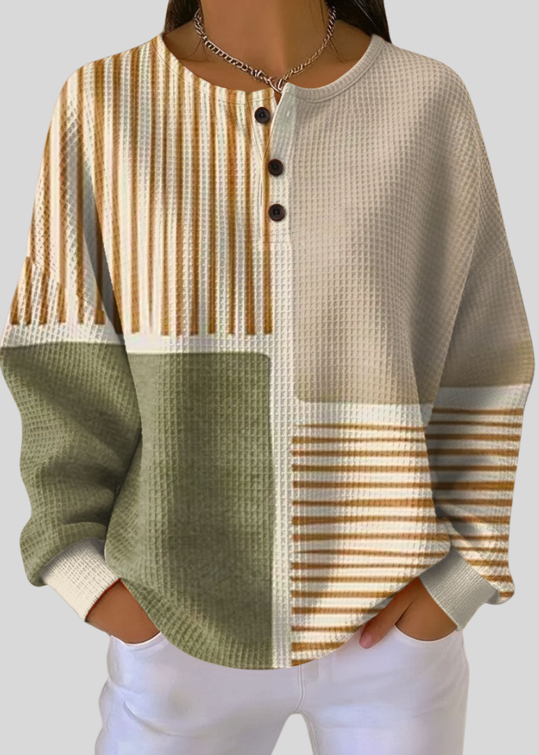 Sophia | Maglia Henley Color Block
