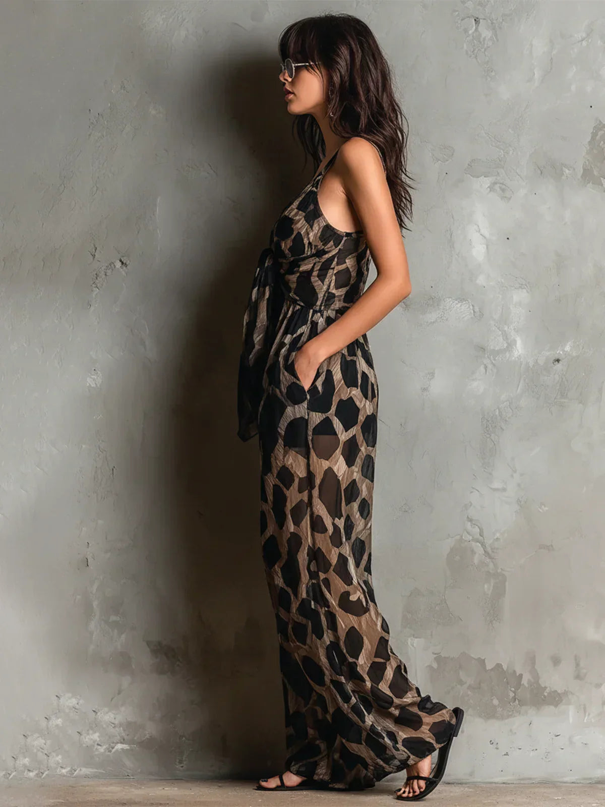 BEATRICE LUCCA | TUTA STAMPA LEOPARDO DA DONNA