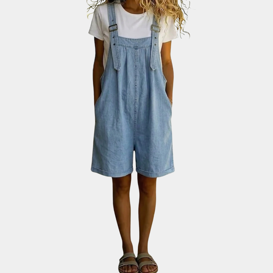 BEATRICE LUCCA | CLARA SALOPETTE IN DENIM EFFETTO VINTAGE DA DONNA