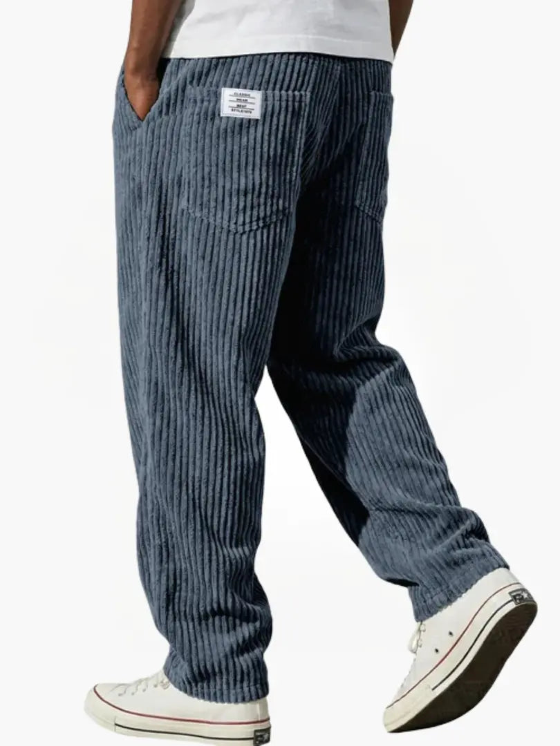 Lars | Pantaloni a Coste con Vita Elasticizzata
