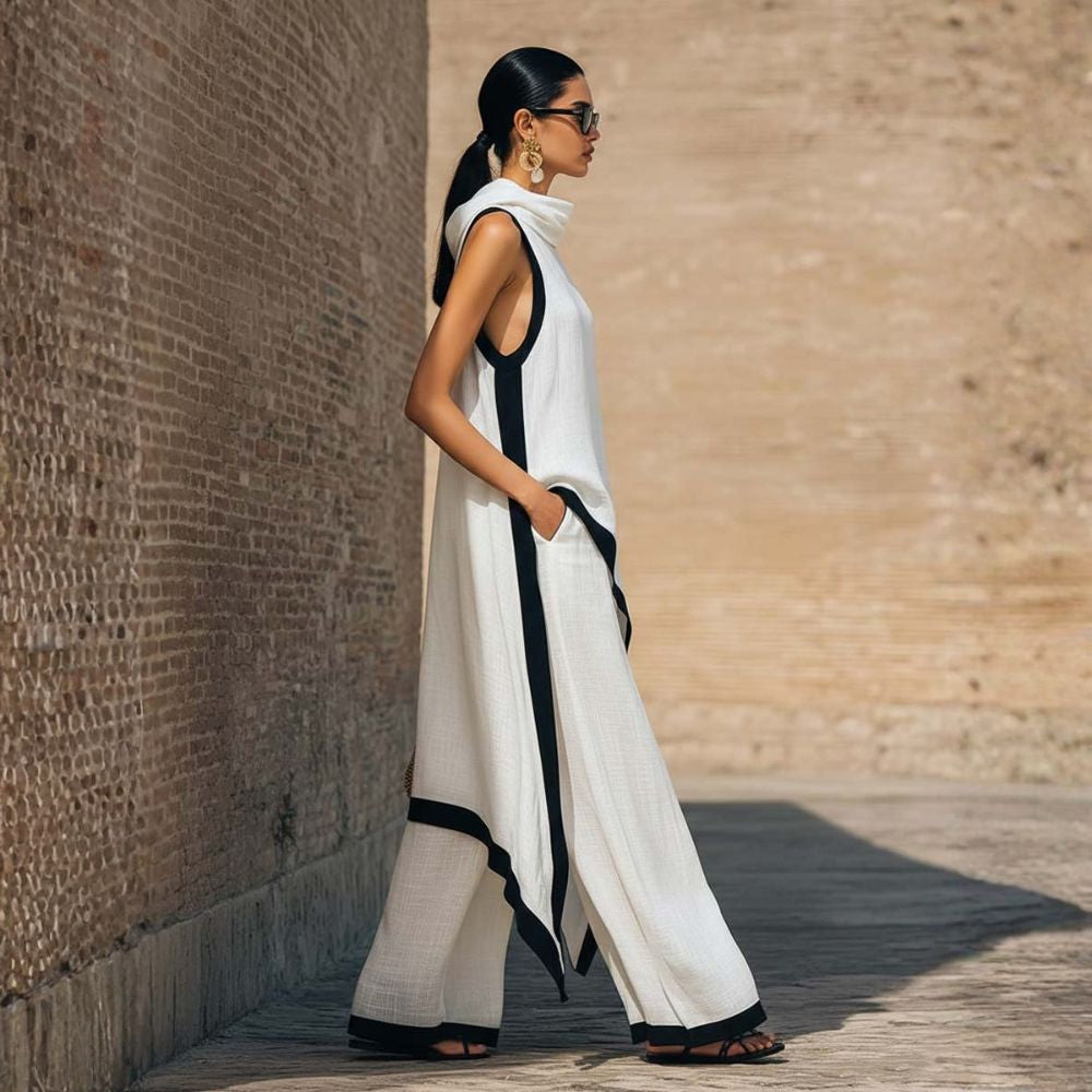 BEATRICE LUCCA | JOVANNE COMPLETO LINO ELEGANTE