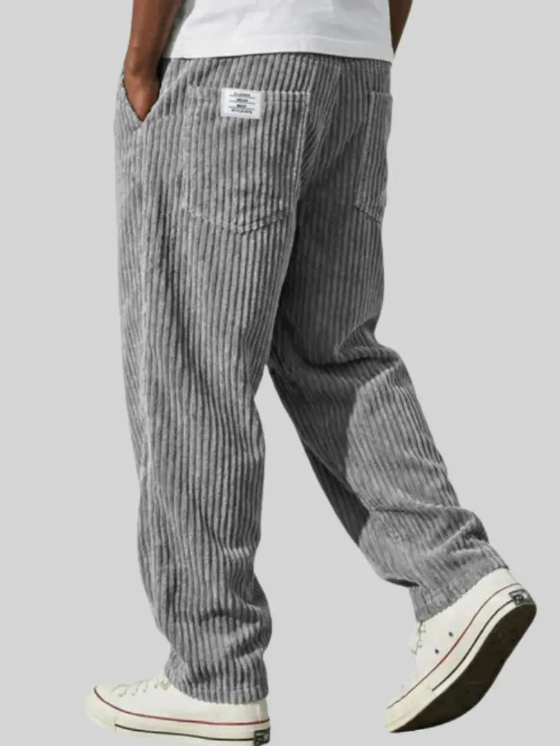 Lars | Pantaloni a Coste con Vita Elasticizzata