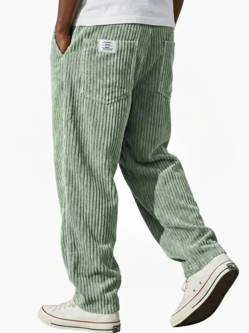 Lars | Pantaloni a Coste con Vita Elasticizzata