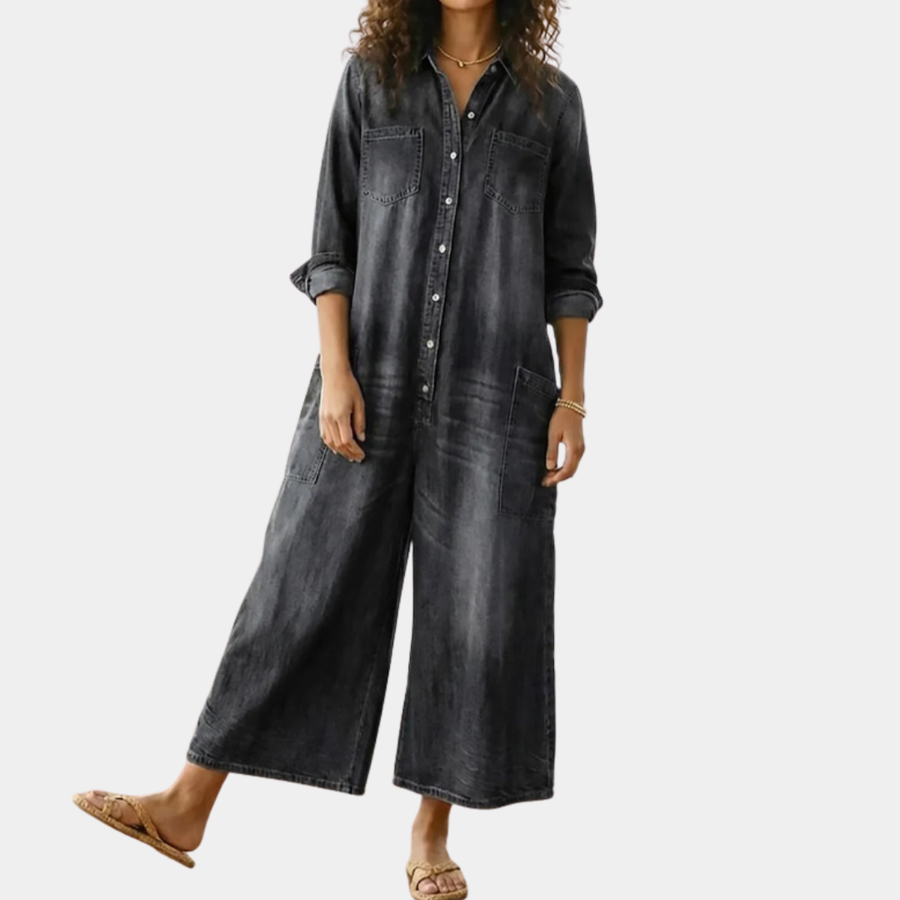 BEATRICE LUCCA | DIANA TUTA IN DENIM VINTAGE CON BOTTONI DA DONNA