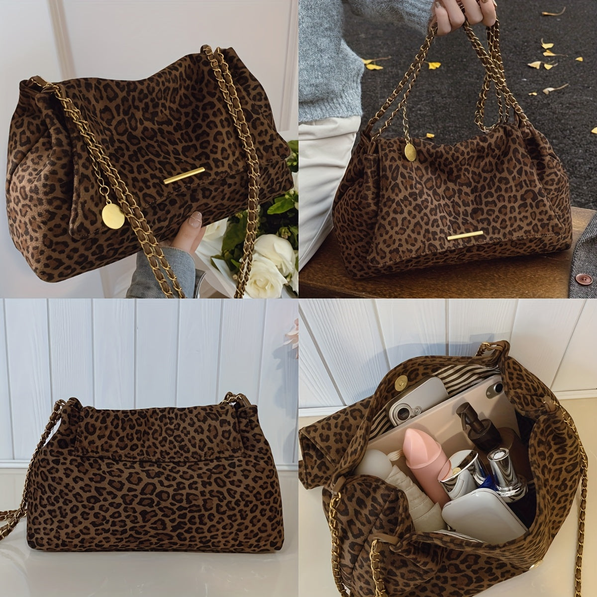 Vénitia | Borsa a Tracolla Leopardata