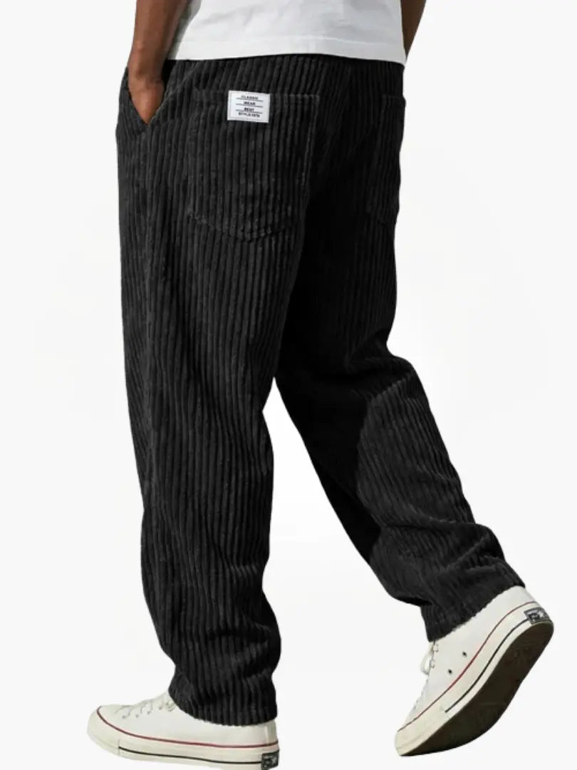 Lars | Pantaloni a Coste con Vita Elasticizzata