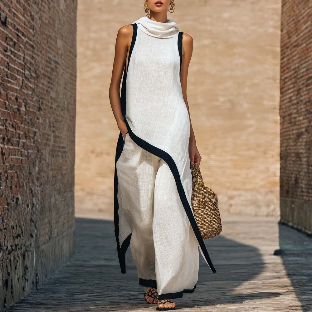 BEATRICE LUCCA | JOVANNE COMPLETO LINO ELEGANTE