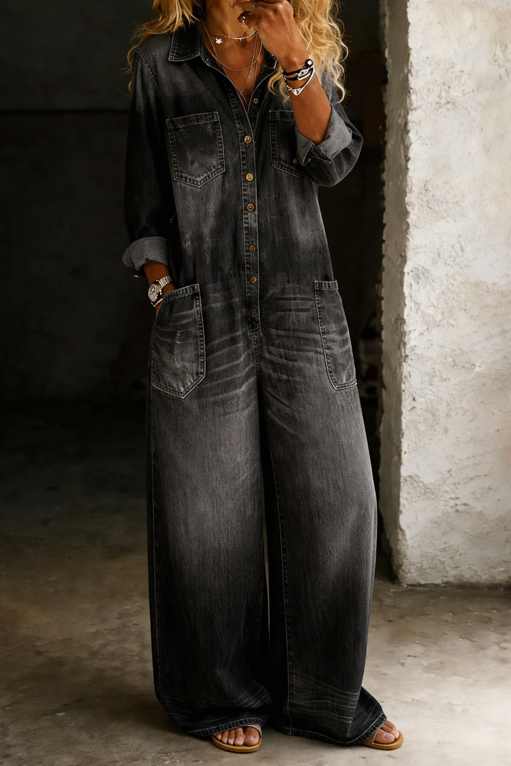 BEATRICE LUCCA | LENA SALOPETTE CASUAL IN DENIM DA DONNA