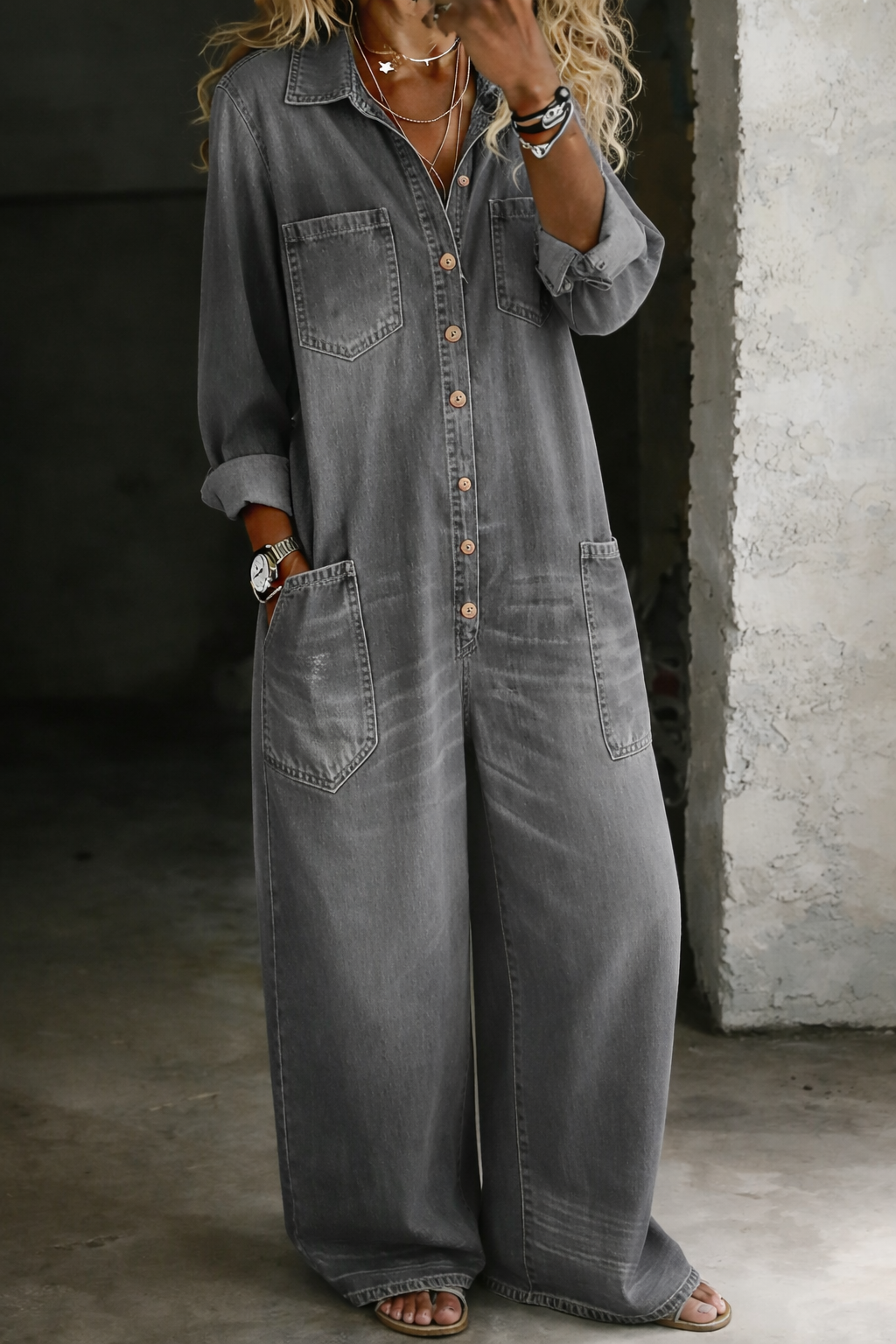 BEATRICE LUCCA | LENA SALOPETTE CASUAL IN DENIM DA DONNA