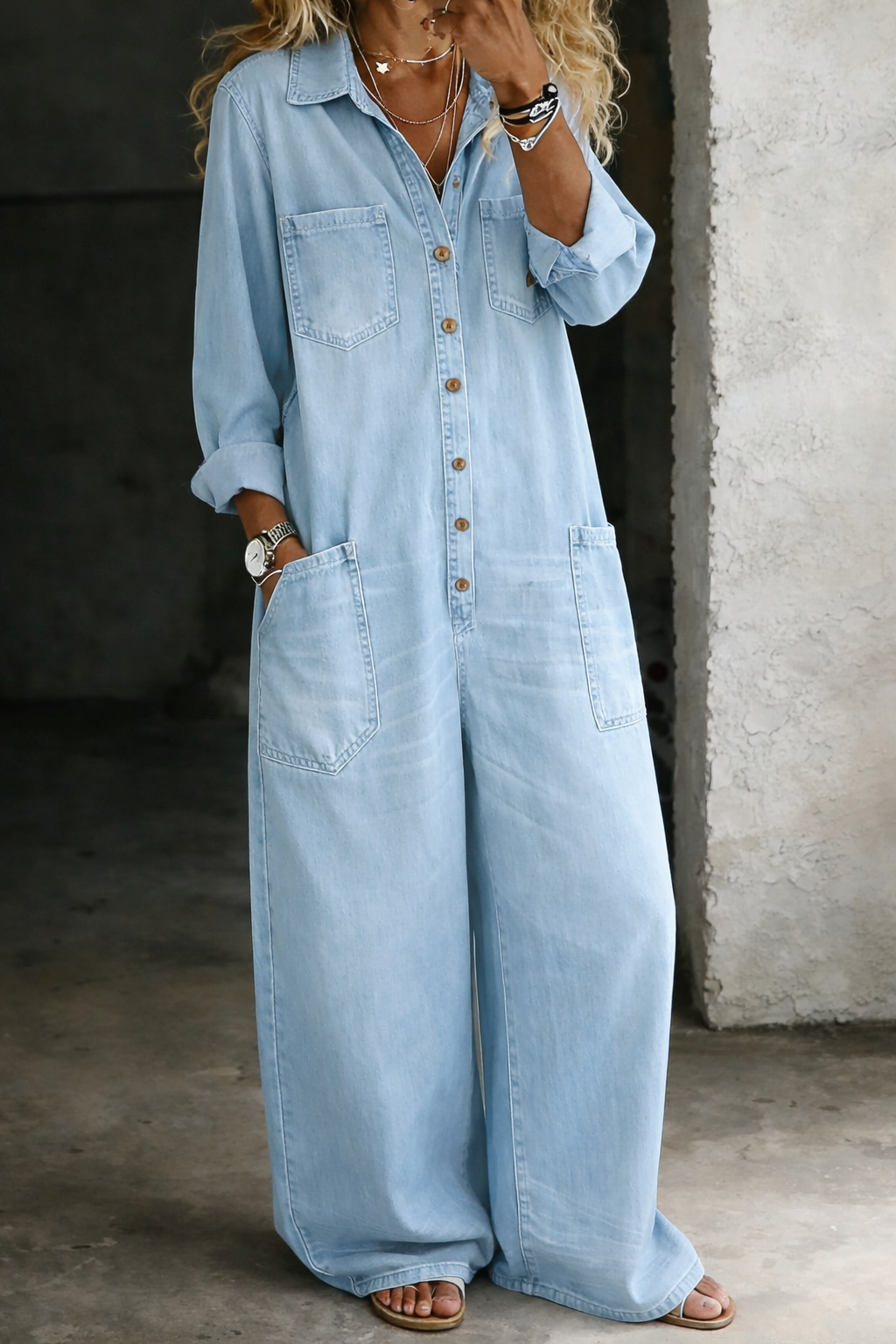 BEATRICE LUCCA | LENA SALOPETTE CASUAL IN DENIM DA DONNA