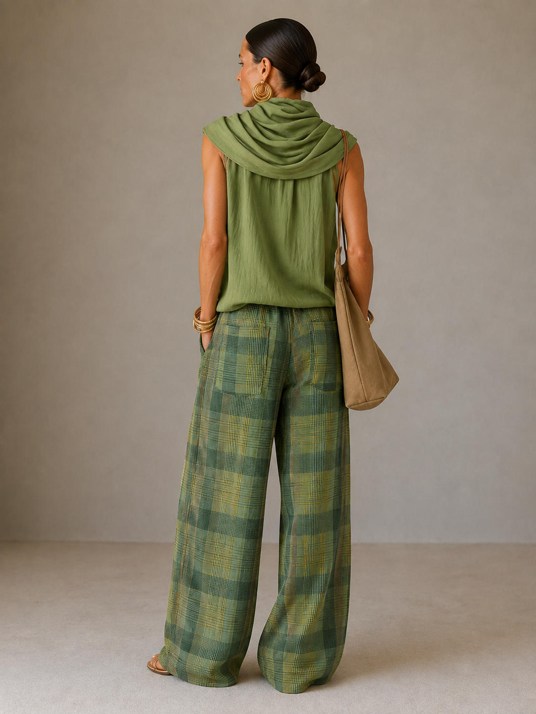 Mara – Completo Bohémien con Camicetta e Pantaloni a Gamba Larga
