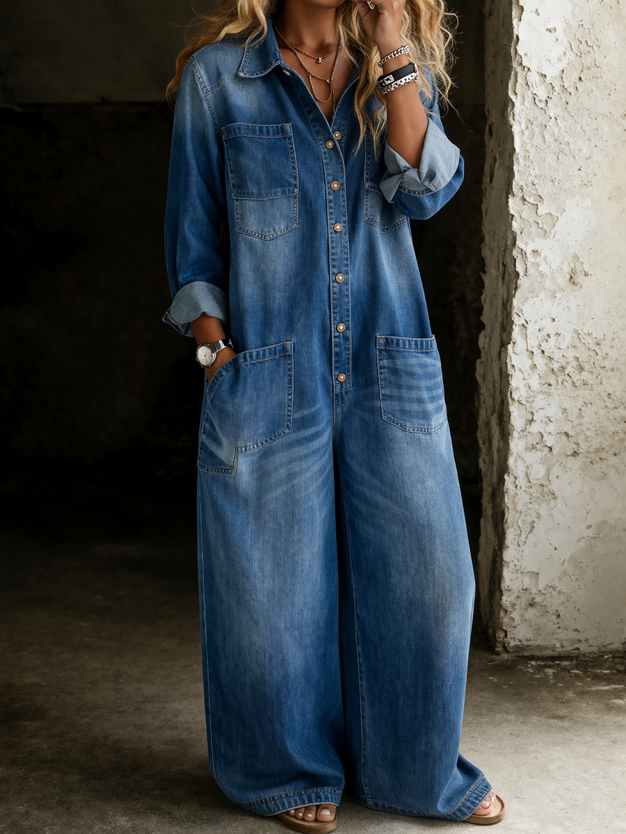 BEATRICE LUCCA | LENA SALOPETTE CASUAL IN DENIM DA DONNA