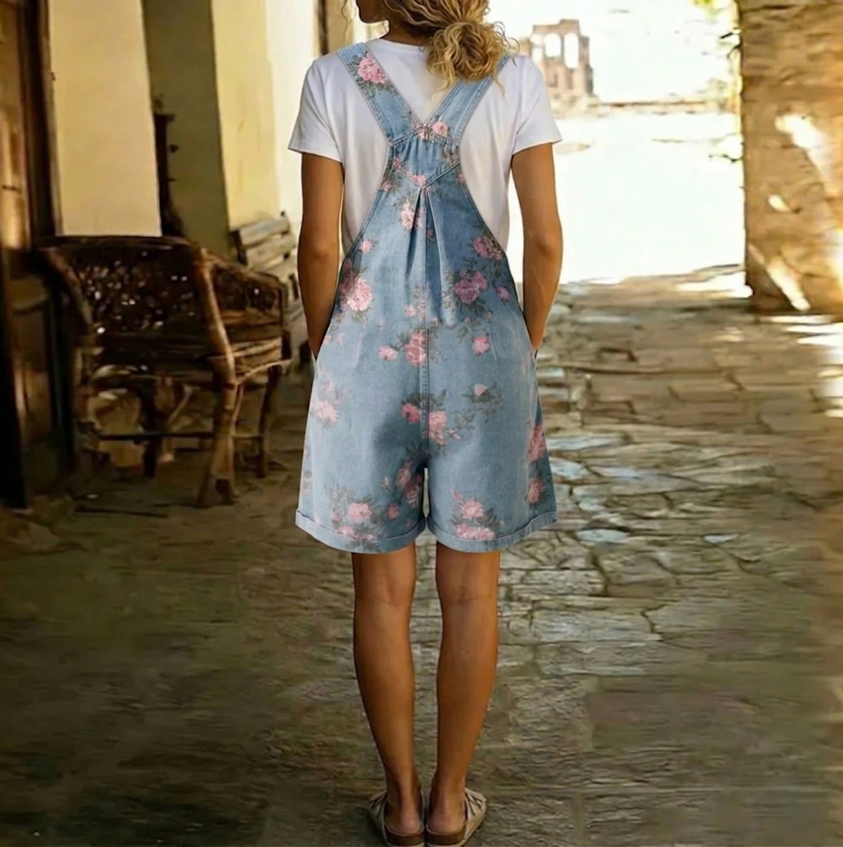 BEATRICE LUCCA | JUDY SALOPETTE IN DENIM LAVATO VINTAGE DA DONNA