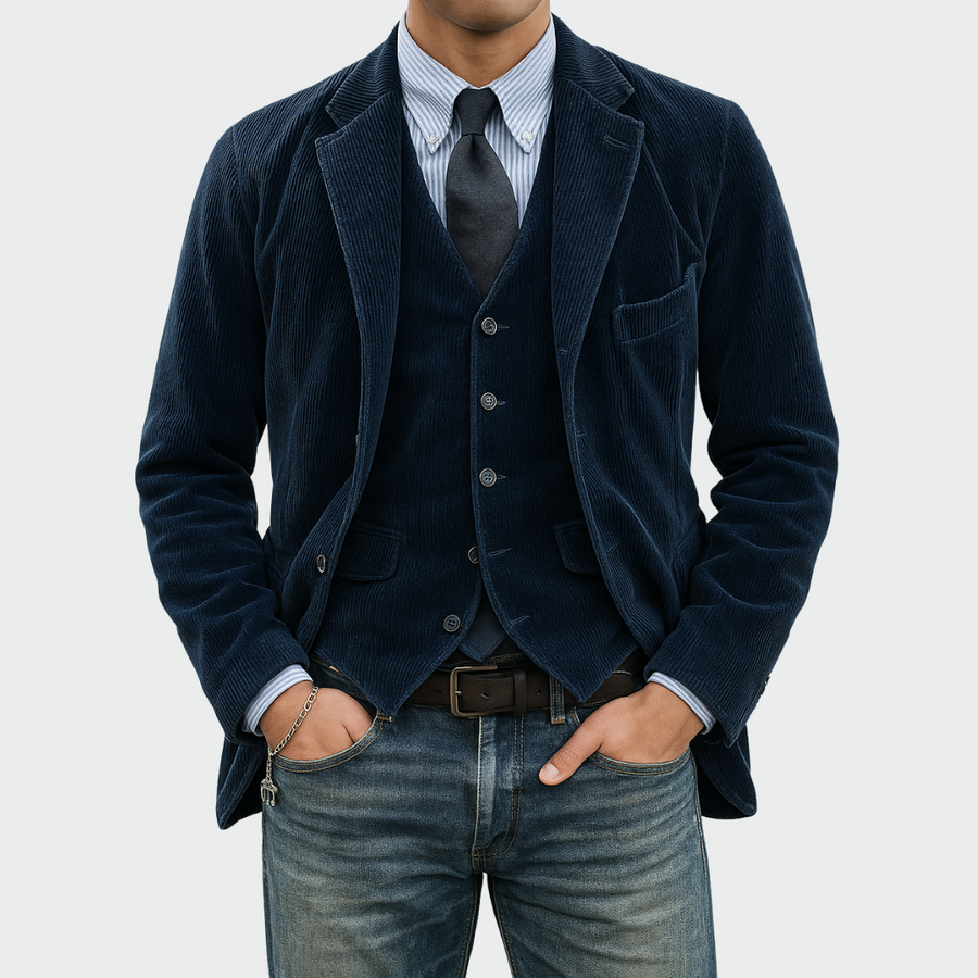 Romain Blazer Elegante da Uomo con Gilet