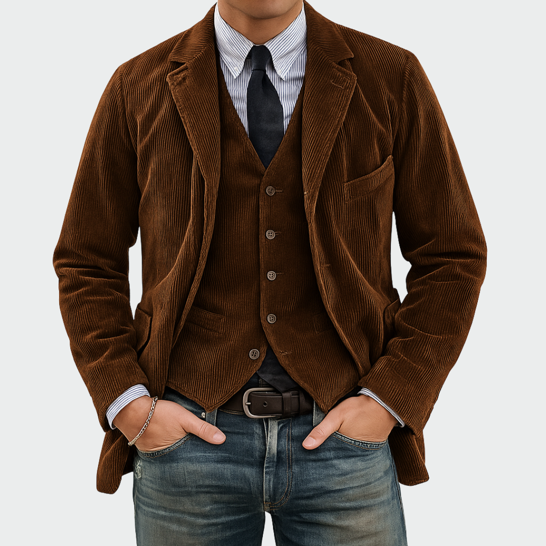 Romain | Blazer Elegante da Uomo con Gilet