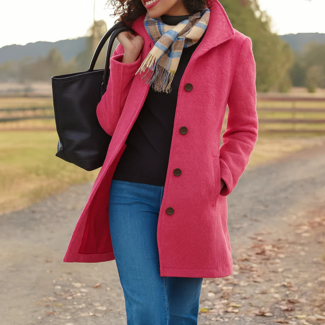 Aurora | Cappotto Classico in Panno con Sciarpa Coordinata in Omaggio