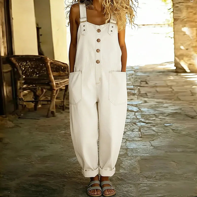 BEATRICE LUCCA | MAE SALOPETTE IN DENIM VINTAGE DA DONNA