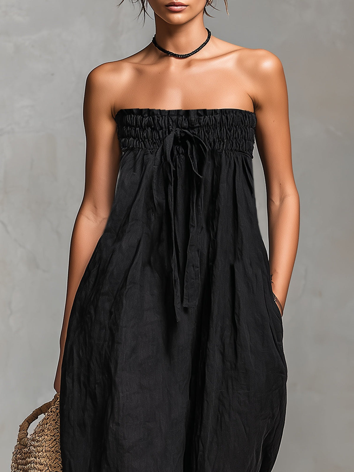 BEATRICE LUCCA | NINA ELEGANTE TUTA SENZA SPALLINE DA DONNA