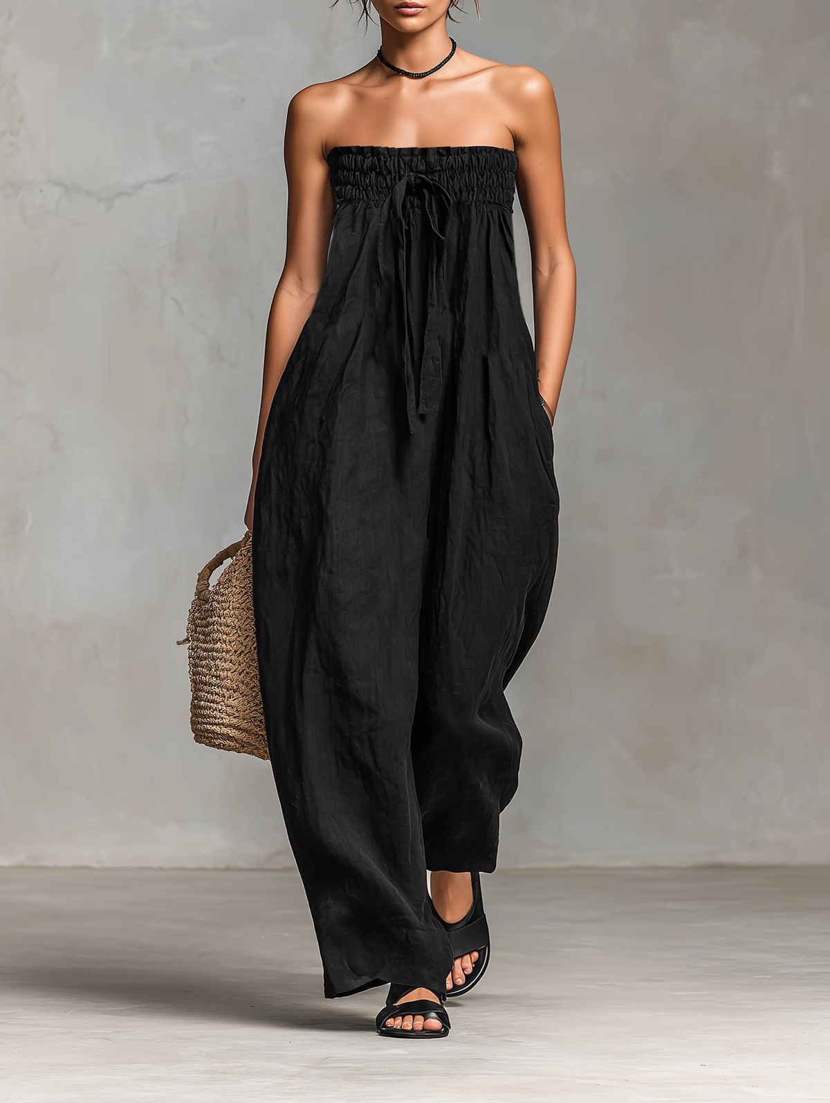 BEATRICE LUCCA | NINA ELEGANTE TUTA SENZA SPALLINE DA DONNA