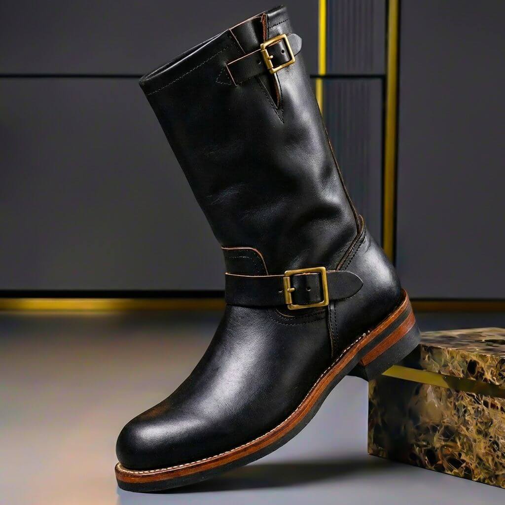 Bancroft | Stivali Vintage con Doppia Fibbia