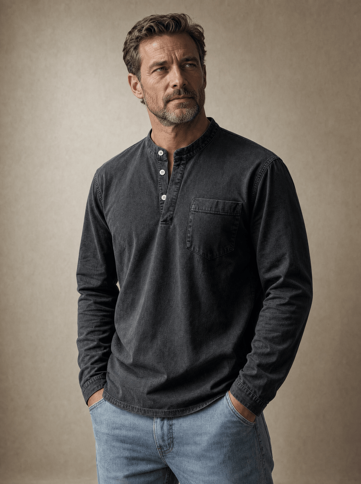 Carver | Maglia Henley da Uomo con Taschino