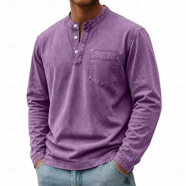 Carver | Maglia Henley da Uomo con Taschino
