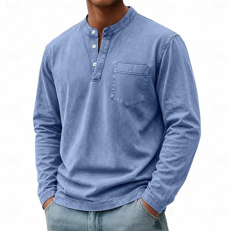 Carver | Maglia Henley da Uomo con Taschino