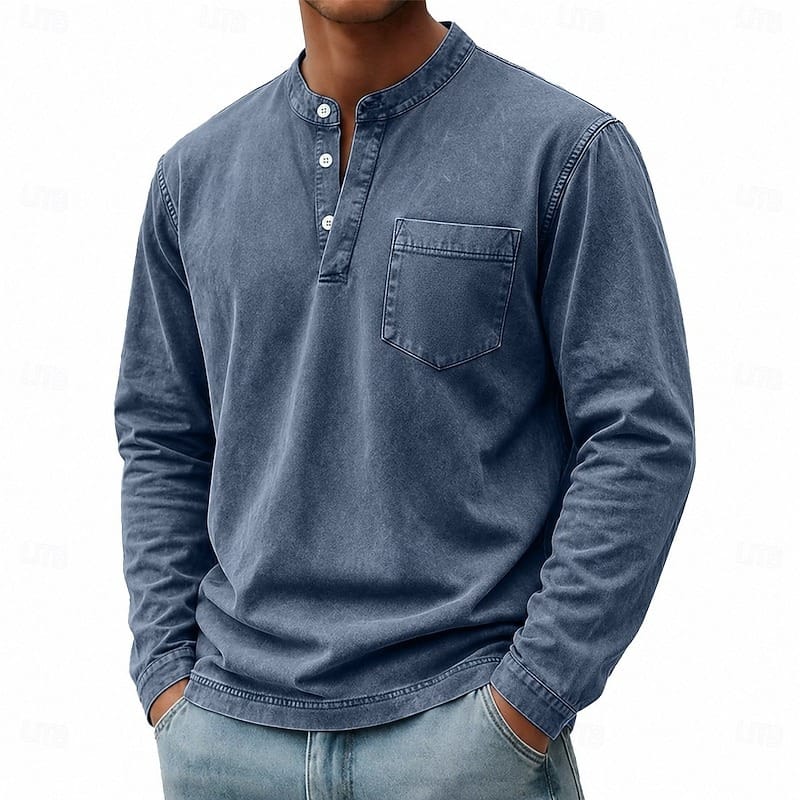Carver | Maglia Henley da Uomo con Taschino