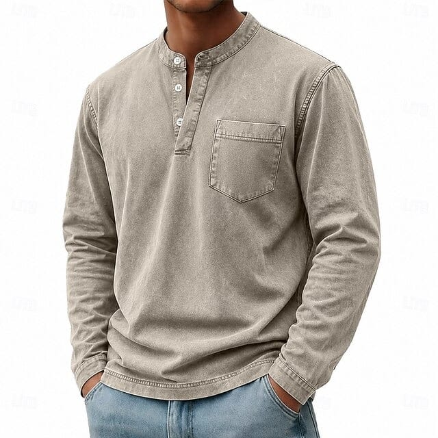 Carver | Maglia Henley da Uomo con Taschino