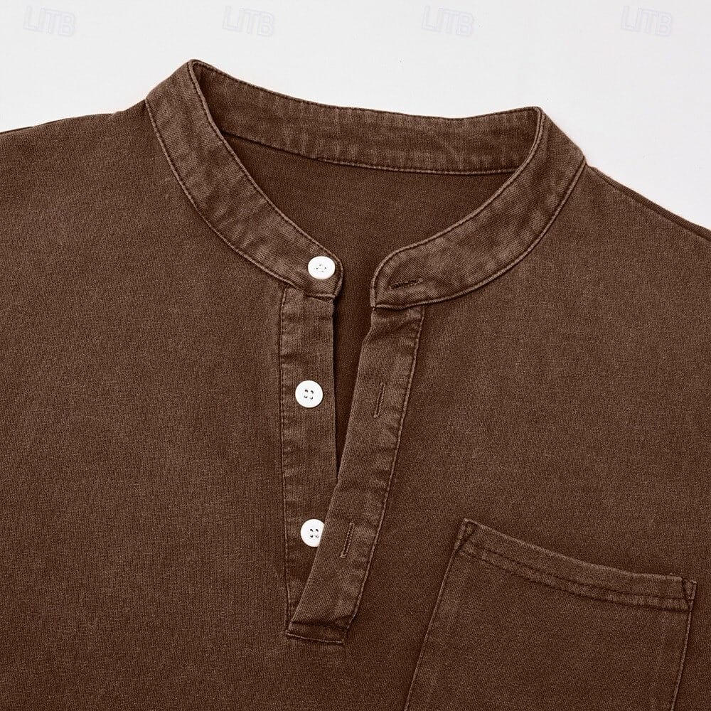 Carver | Maglia Henley da Uomo con Taschino