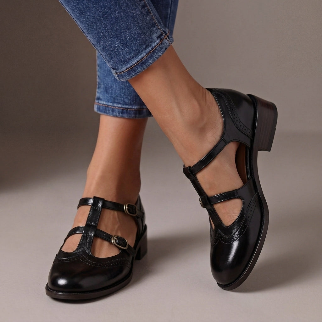 Lucinda | Scarpe Mary Jane con Doppia Fibbia