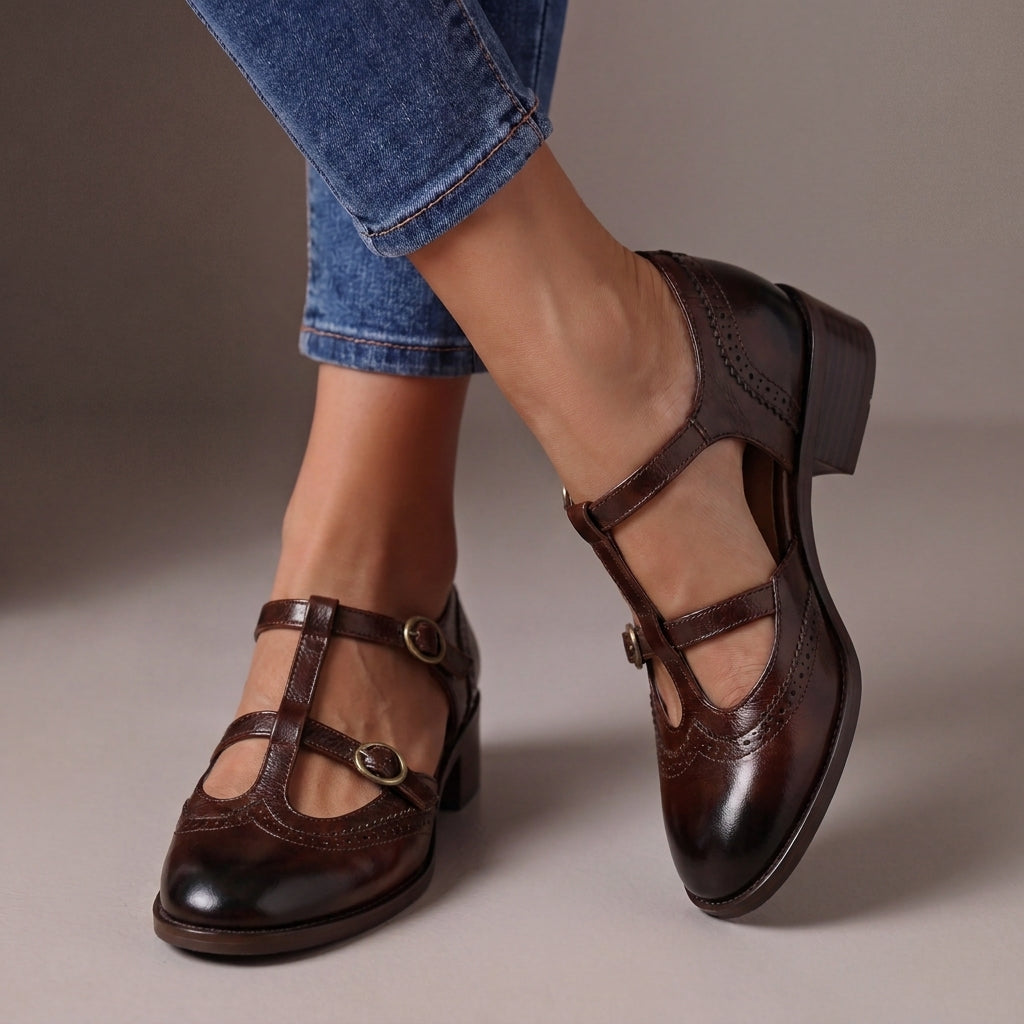 Lucinda | Scarpe Mary Jane con Doppia Fibbia