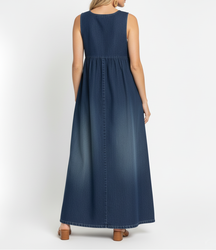 BEATRICE LUCCA | KAREN VESTITO LUNGO IN DENIM VINTAGE DA DONNA
