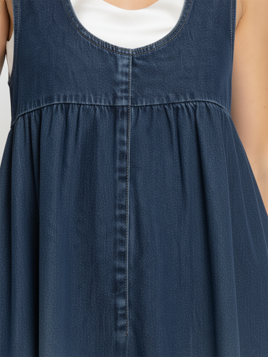 BEATRICE LUCCA | KAREN VESTITO LUNGO IN DENIM VINTAGE DA DONNA